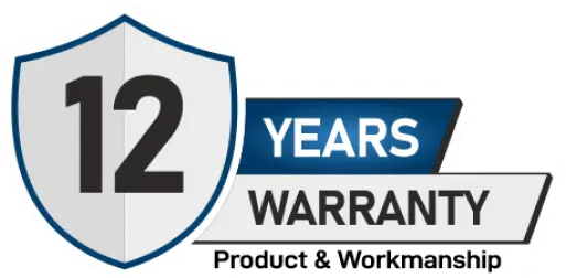 12 years warranty